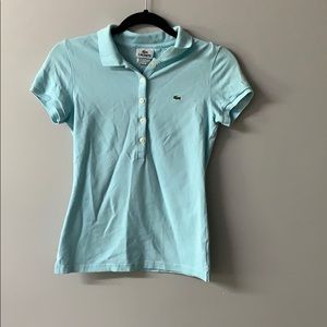 LIGHT BLUE BUTTON COLLARED TSHIRT